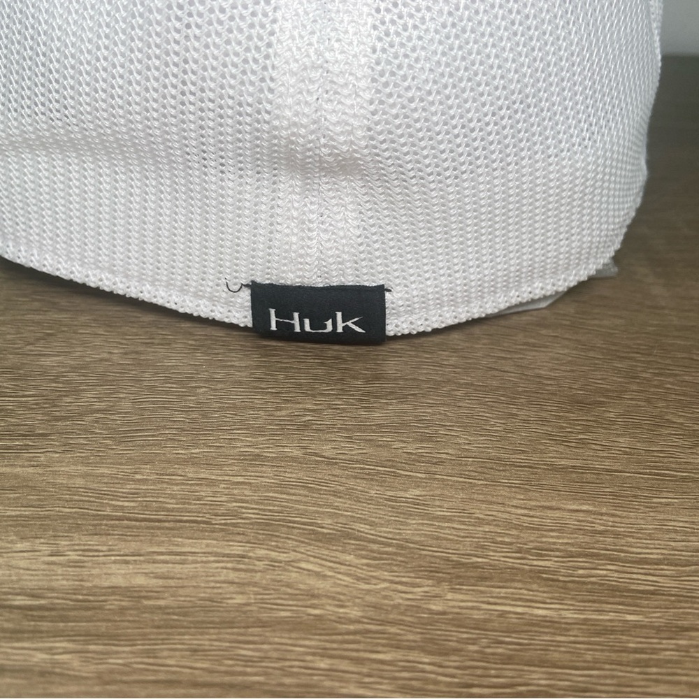 Huk Fishing Performance Hat Mens L-XL Mesh Black Gray White Polyester Spandex - Picture 7 of 16